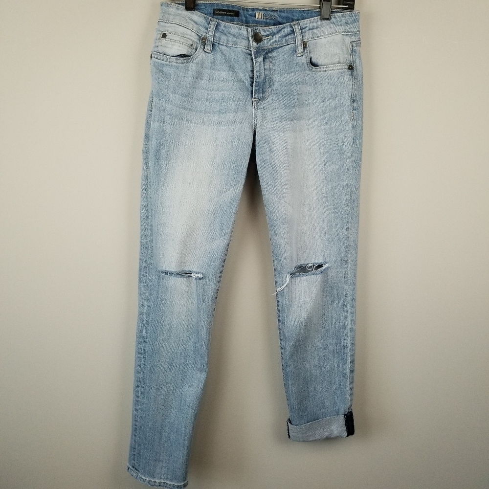 Light blue distressed Catherine Boyfriend jeans